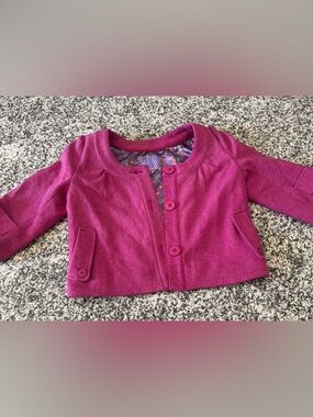 100% Wool Magenta Ness Jacket